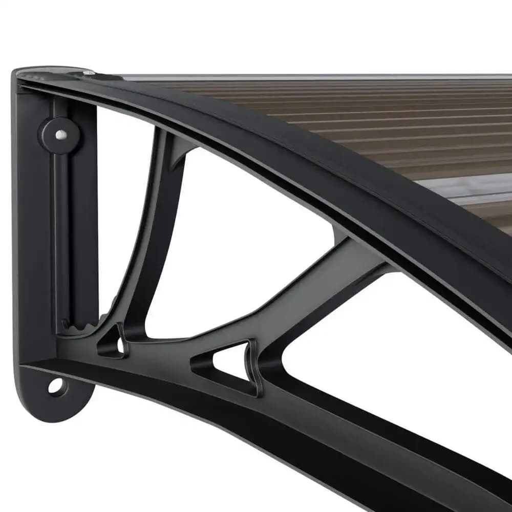 Auvent de porte extérieur en polycarbonate, protection contre la pluie et les UV, pour fenêtre, véra