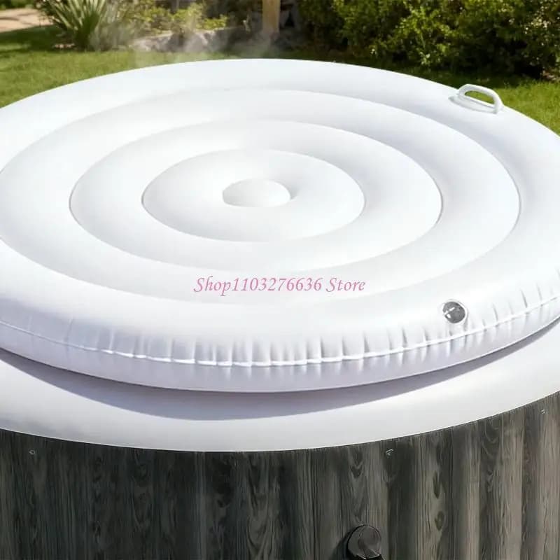 Couverture thermique ronde pour piscine de 4,75 pieds de diamètre, accessoire pour spa extérieur ave
