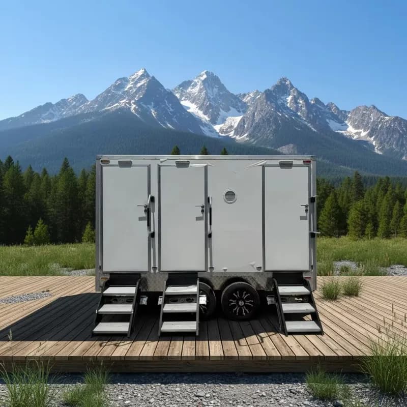 Toilettes mobiles portables personnalisées pour événements, sanitaires modulaires préfabriqués de Ch