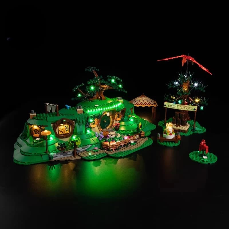 Ensemble d'éclairage LED modèle non inclus pour le Seigneur des Anneaux : The Shire ™   10354 blocs 
