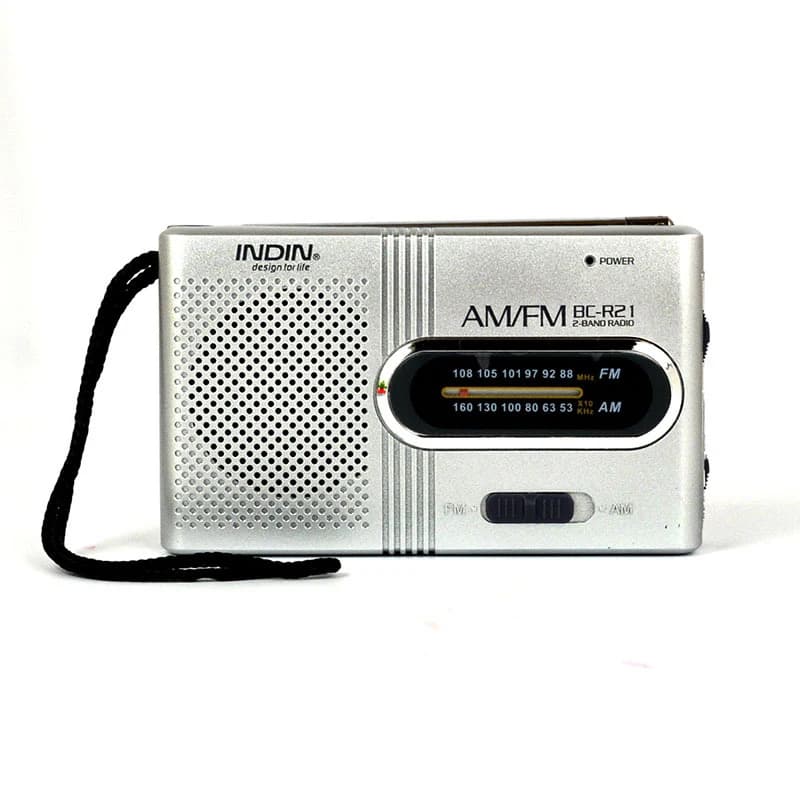 BC-R21 Mini Radio AM FM Radio Portable à piles meilleure réception la plus longue durée pour la cour
