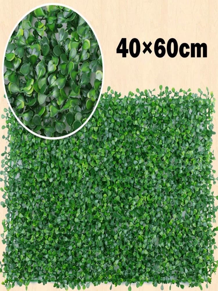 Plantes artificielles murs feuillage haie herbe tapis verdure panneaux clôture 40x60 cm paysage Simu