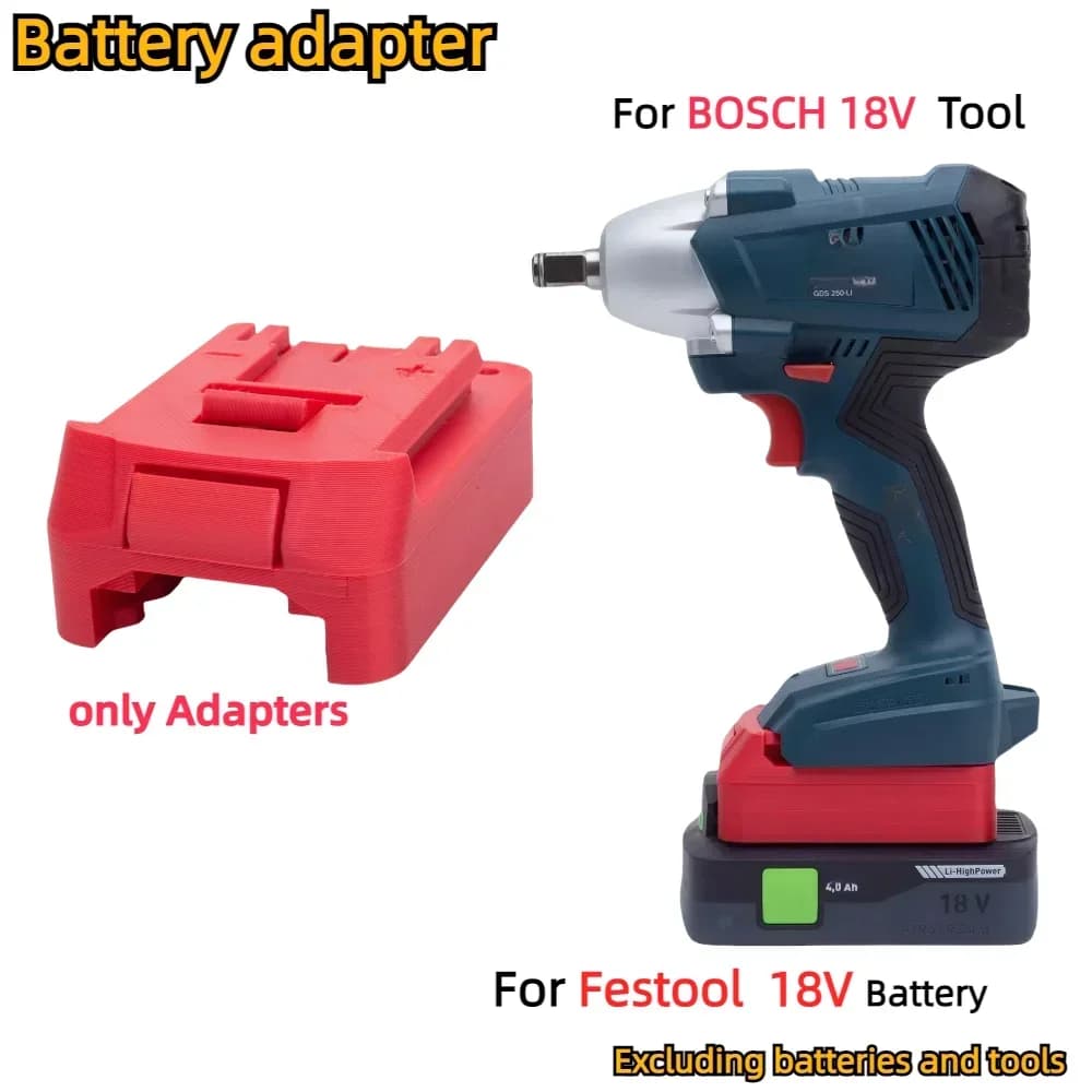 Pour adaptateur de batterie au Lithium Festool 18V vers BOSCH 18V, accessoire de convertisseur d'out