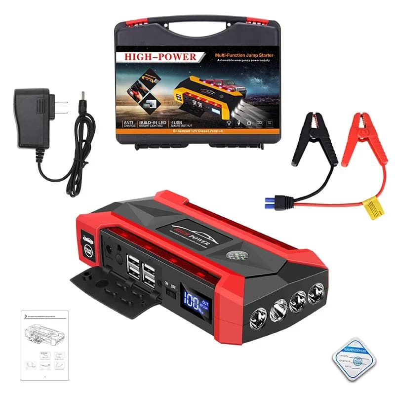 Démarreur de batterie de voiture 5000A, chargeur Portable, démarreur de saut automatique 12V, essenc