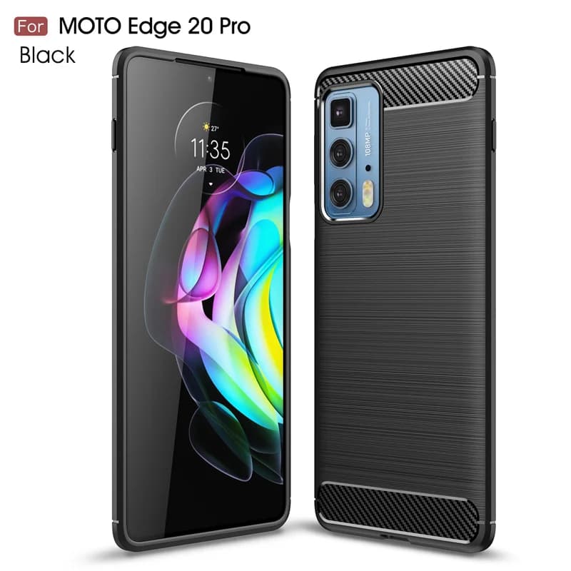 Pour Motorola Moto Edge 20 Pro housse Moto Edge 20 Pro Coque armure arrière antichoc Coque souple po
