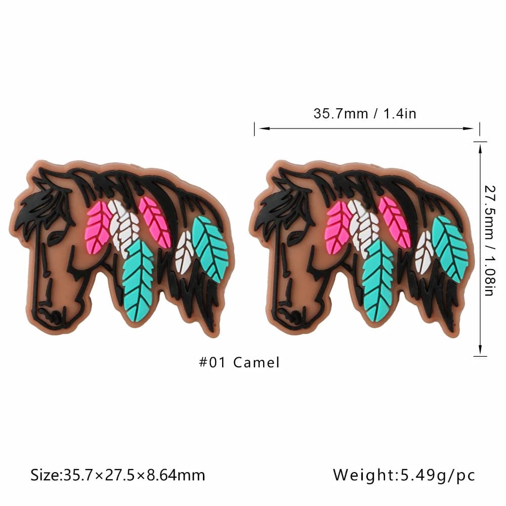 Perles focales en silicone pour bijoux, nain, dessin animé, lapin, chien, bricolage, collier, bracel