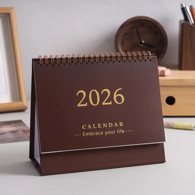 Calendrier de planificateur à mini bobine pour accessoires de bureau ; Conception simple et compacte