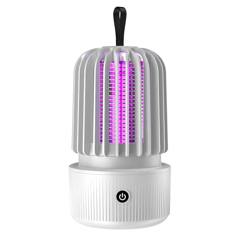 Lampe anti-moustiques à lumière UV bleue, choc électrique, 2 en 1, 1200mAh, rechargeable, pour intér