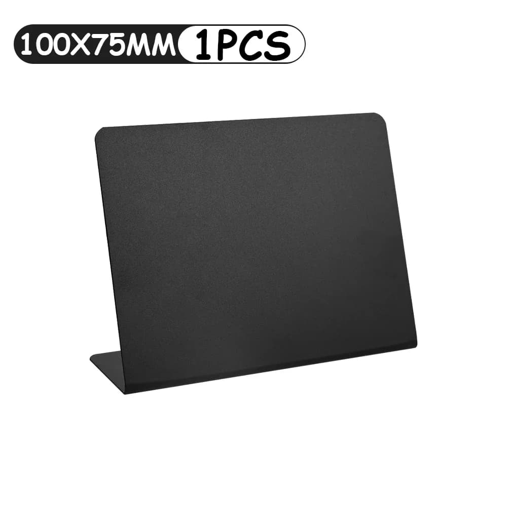 Bureau Portable en forme de L PVC prix signe Table carte Place cartes Mini tableaux à messages table