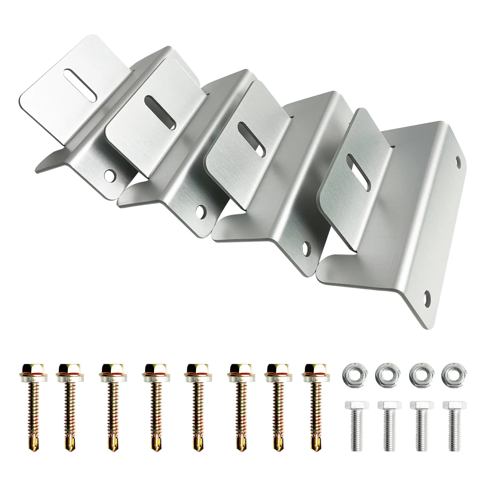Supports de montage de panneaux solaires en Z, construction en aluminium sans corrosion, pour campin