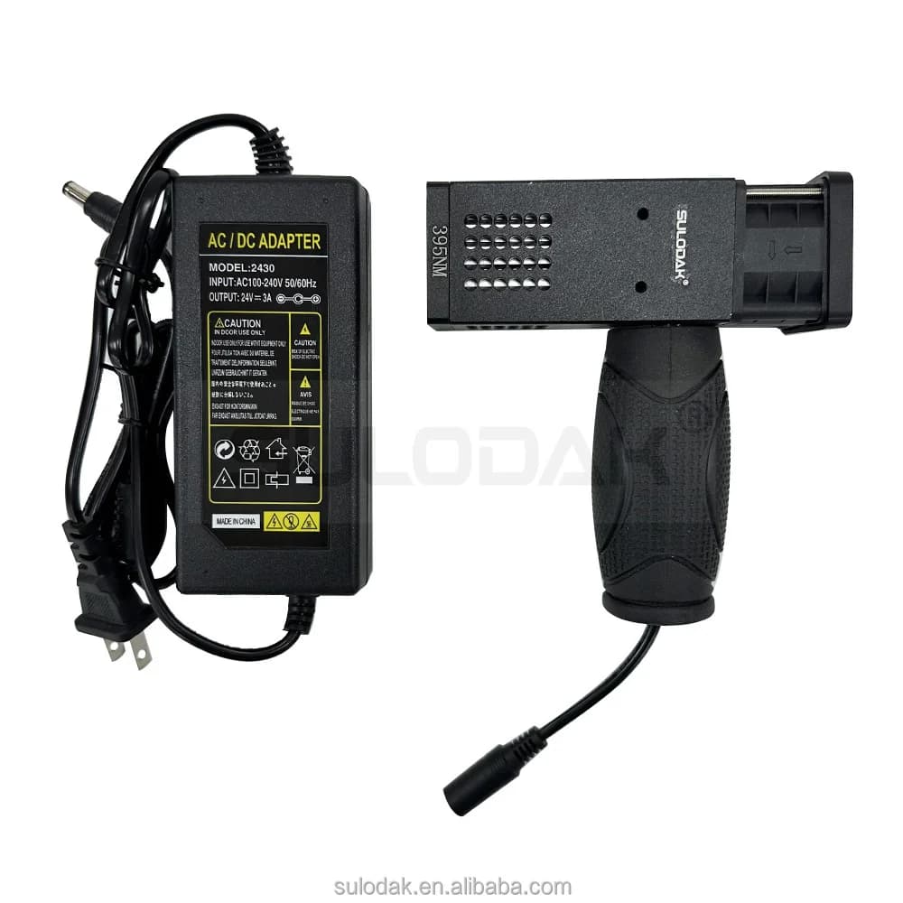 Lampe UV portative à LED 20*20mm pour réparation automobile, application rapide de l'apprêt, durciss