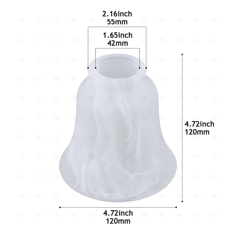 Effet nuage ventilateur abat-jour plafonnier applique murale miroir avant luminaire remplacement app
