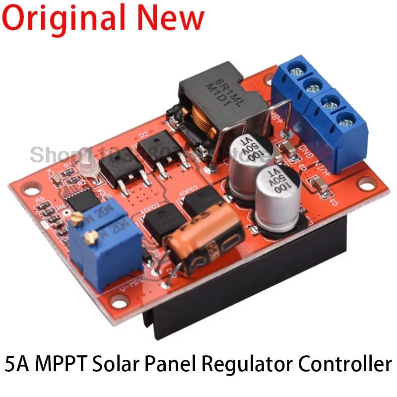 Contrôleur de régulateur de panneau solaire MPPT 5A, panneau de commande de charge solaire, charge d