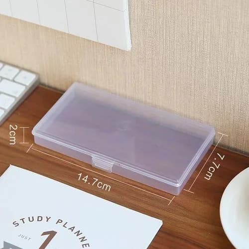 Nouveau support de papeterie autocollant, boîte de rangement en plastique, conteneur de compte manue