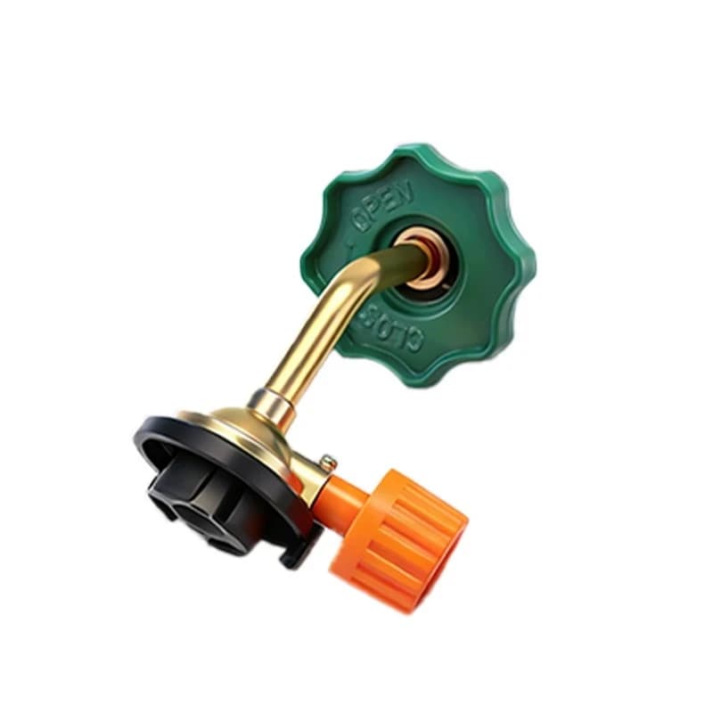 Adaptateur de remplissage de bouteille de gaz avec vanne de contrôle, adaptateur de pression pour le