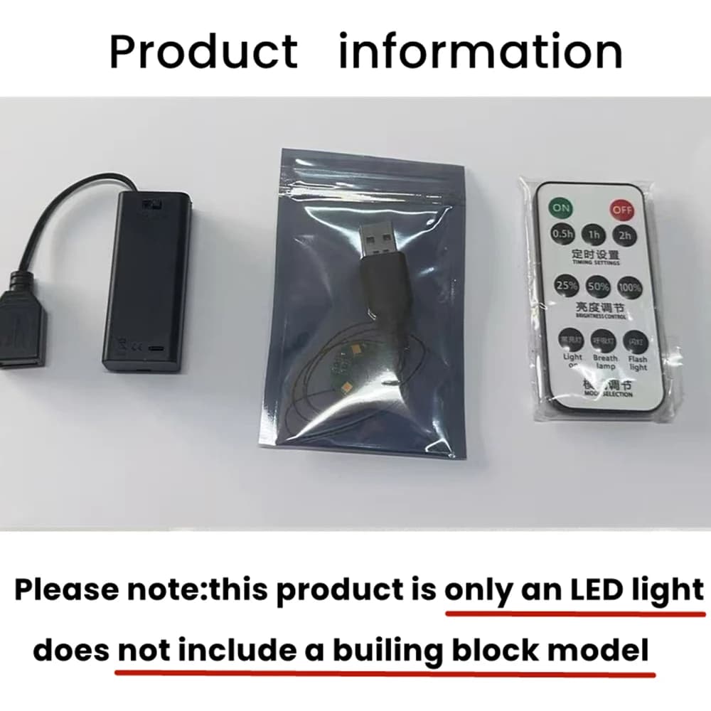 BYB – Kit d'éclairage LED pour LEGO 21357, adapté aux blocs de construction Pixar Luxo Jr., lampe dé