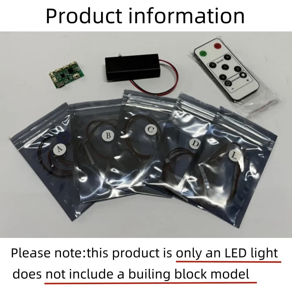 BYB – Kit d'éclairage LED pour LEGO 10316, le seigneur des anneaux: blocs de construction Rivendell,