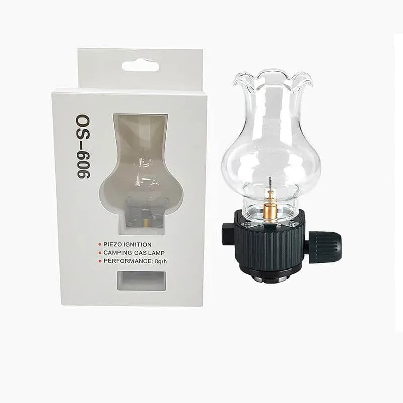 Lampe à gaz de camping portable, éclairage extérieur séparé, lampe à gaz pour voiture, lanterne au b