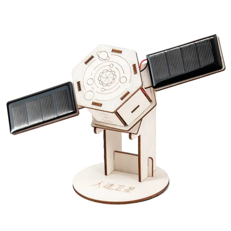 Bricolage Satellite solaire assemblage artificiel enfant étudiant Science éducation formation scient