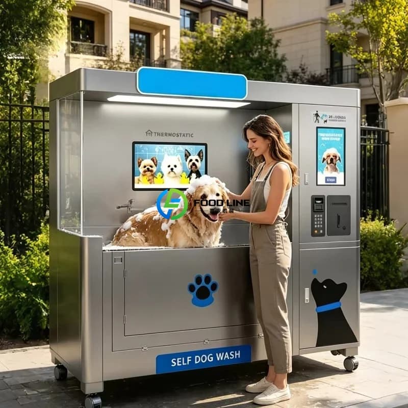 Station de toilettage semi-automatique autonettoyante pour chiens, qualité commerciale, pour animaux
