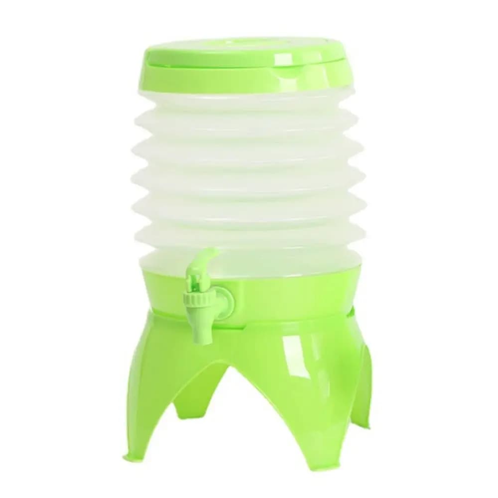 Récipient à eau pliable avec poignée, distributeur de limonade, camping en plein air, randonnée, con