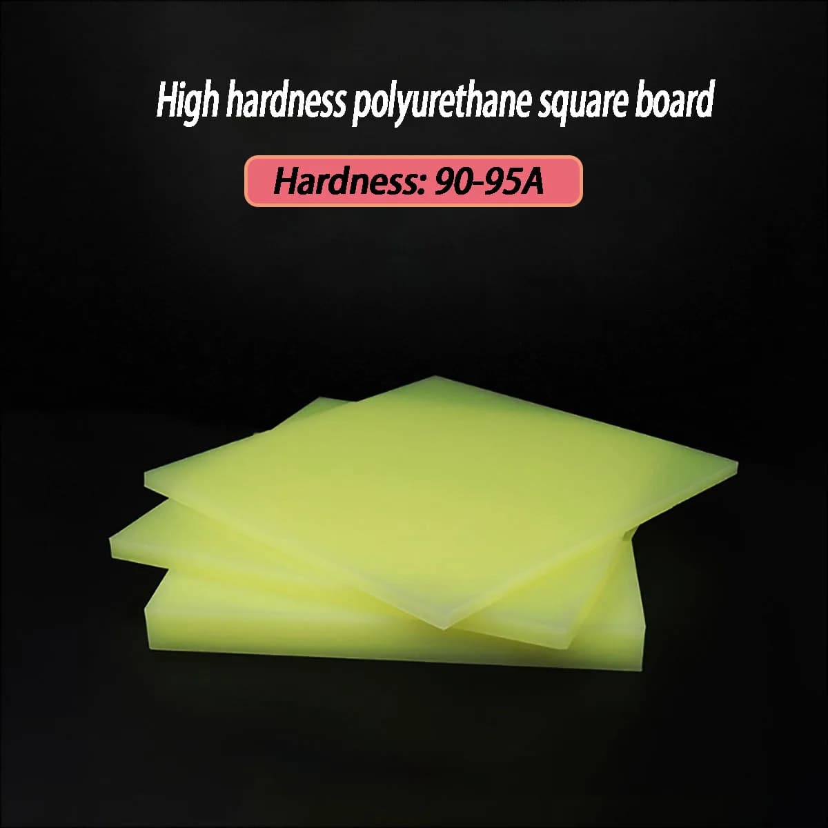 Feuille de polyuréthane 90-95A de haute dureté, panneau PU résistant à l'usure, en stock et épaisseu