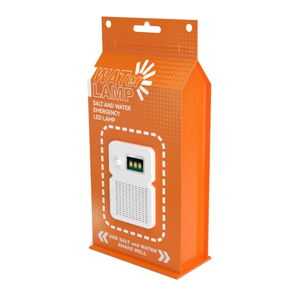 Lampe d'urgence LED à eau salée, lampe de camping portable, lumière à eau salée étanche pour le camp