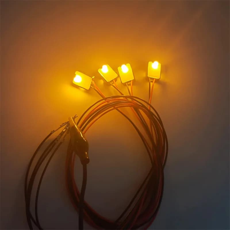 Nouveau Lumière Orange 4 pièces/ensemble, feux de signalisation pour intérieur de voiture, poignée d