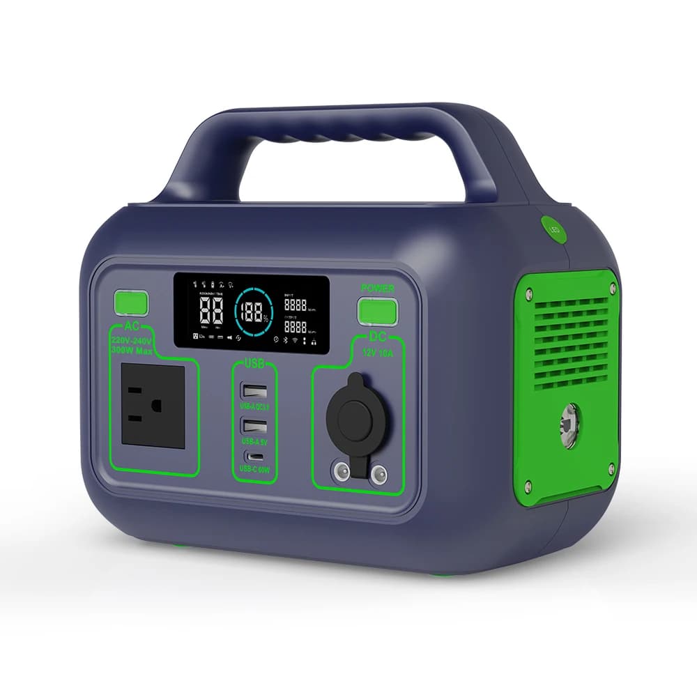 Générateur solaire 300W 110V/220V, station d'alimentation portable, alimentation de secours pour le 