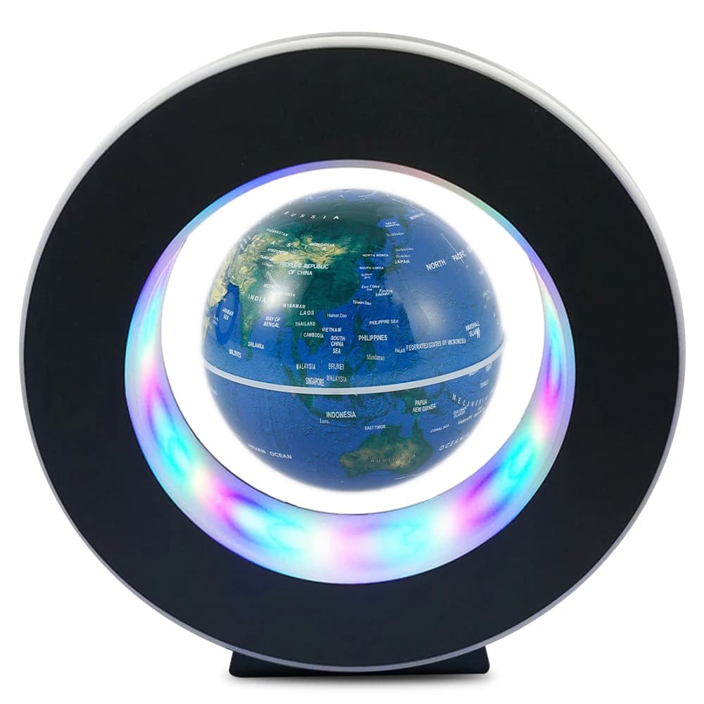 Lampe en lévitation Magnétique Globe de Lévitation LED Globe Rotatif Lumières Lumières De Chevet Mai