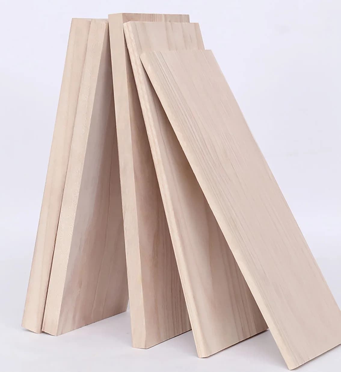 Panneau de bois de Paulownia, épaisseur 12/15/20mm, feuille de bois massif, modèle de bricolage, acc