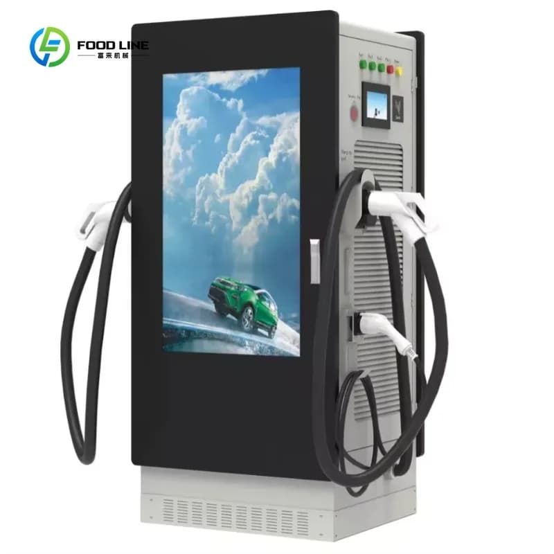 Station de recharge pour véhicules électriques sur pied personnalisée avec écran tactile intelligent