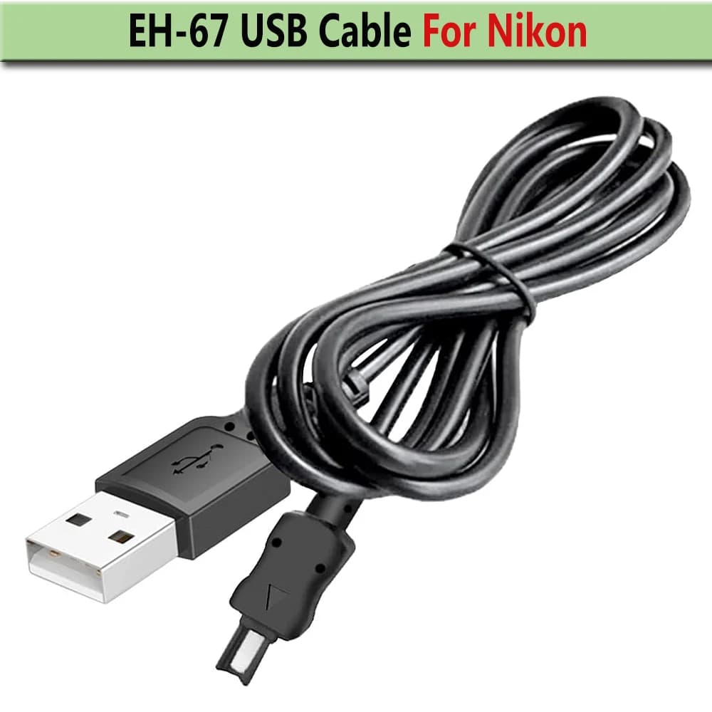 Chargeur USB EH-67 EH67 pour appareils photo Nikon Coolpix, L100, L105, L110, L120, L310, L320, L330
