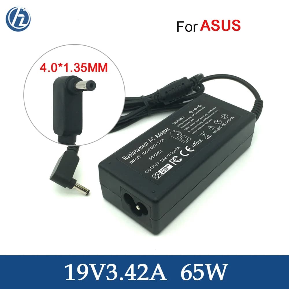 Cordon d'alimentation 65W pour Asus Zenbook UX32A/UX32VD, 4.0/1.35mm, 19V, 3,42a AC, adaptateur de c