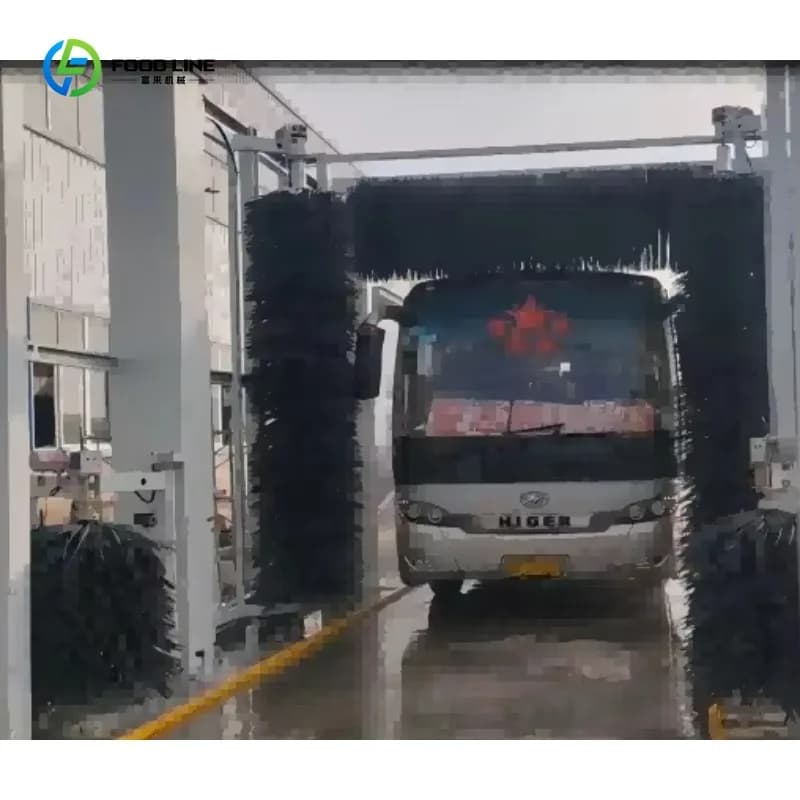 Laveuse de bus personnalisée et pratique, nettoyeur automatique sur mesure à fonctionnement stable p