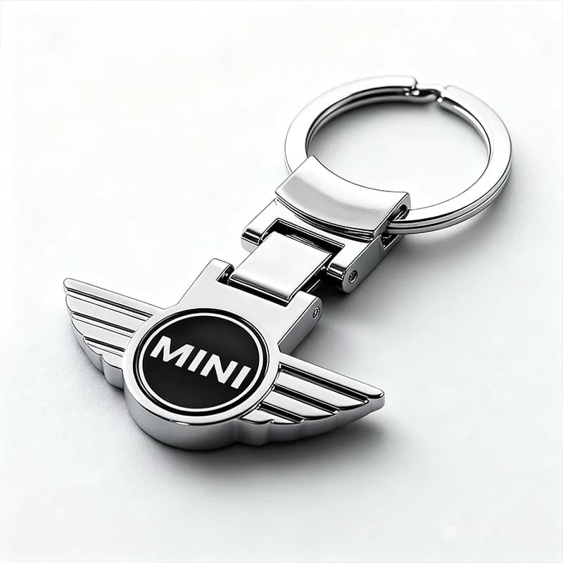 Porte-clés logo mini voiture avec pendentif boucle de ceinture pour Mini Cooper JCW Works R56 R50 F5