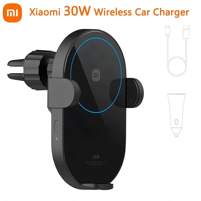 Xiaomi – chargeur de voiture sans fil 30W Max, Original, charge rapide et rapide, Support de mise ho
