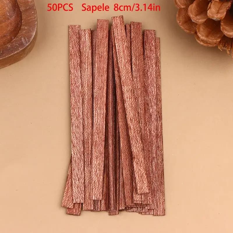 50 pièces/lot Accessoires de pont de bateau ancien : Lattes en bois (noyer noir / cerisier / érable 
