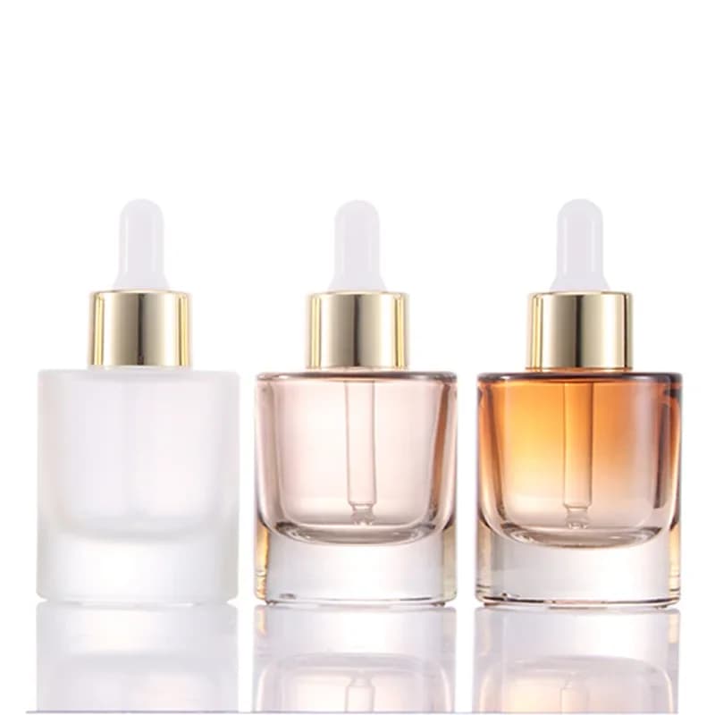 Bouteille d'huile en verre, petite bouteille vide de haute qualité, distributeur d'essence de 30ml, 