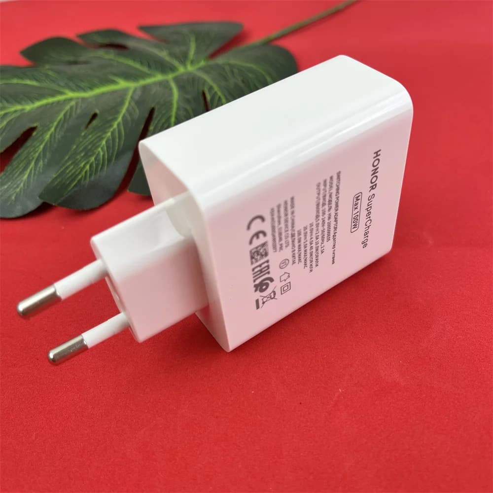 Honor – chargeur SuperCharge Original 100W, prise de charge rapide, adaptateur mural ue, câble USB T