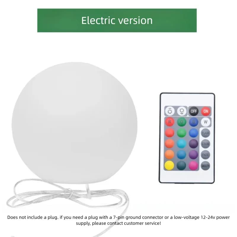 Boule ronde extérieure lampe à gazon étanche solaire LED lampadaire pour jardin paysage cour balcon 