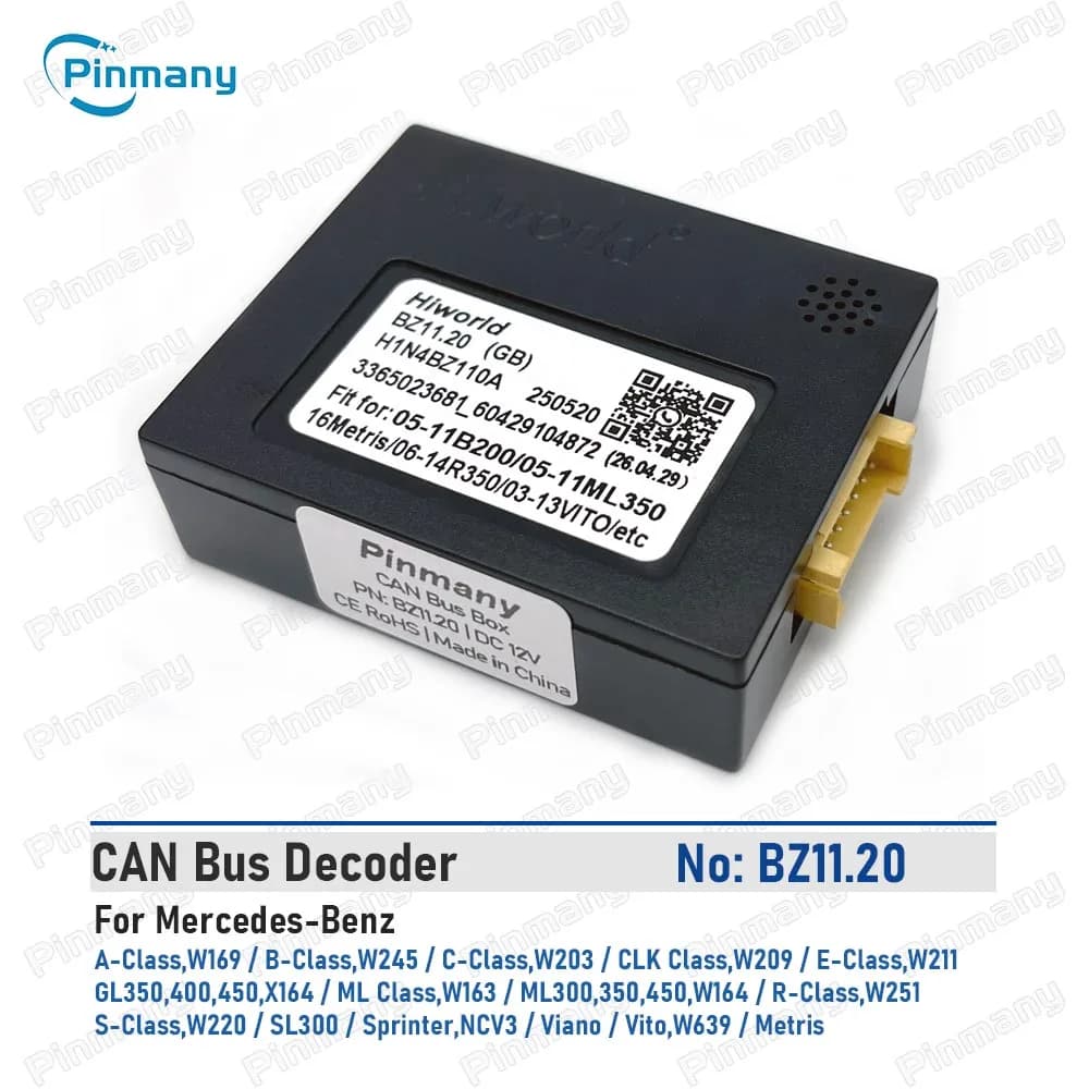 Boîtier de décodage du protocole CAN Bus pour Mercedes-Benz W169 W245 W203 W209 W211 X164 W163 W164 
