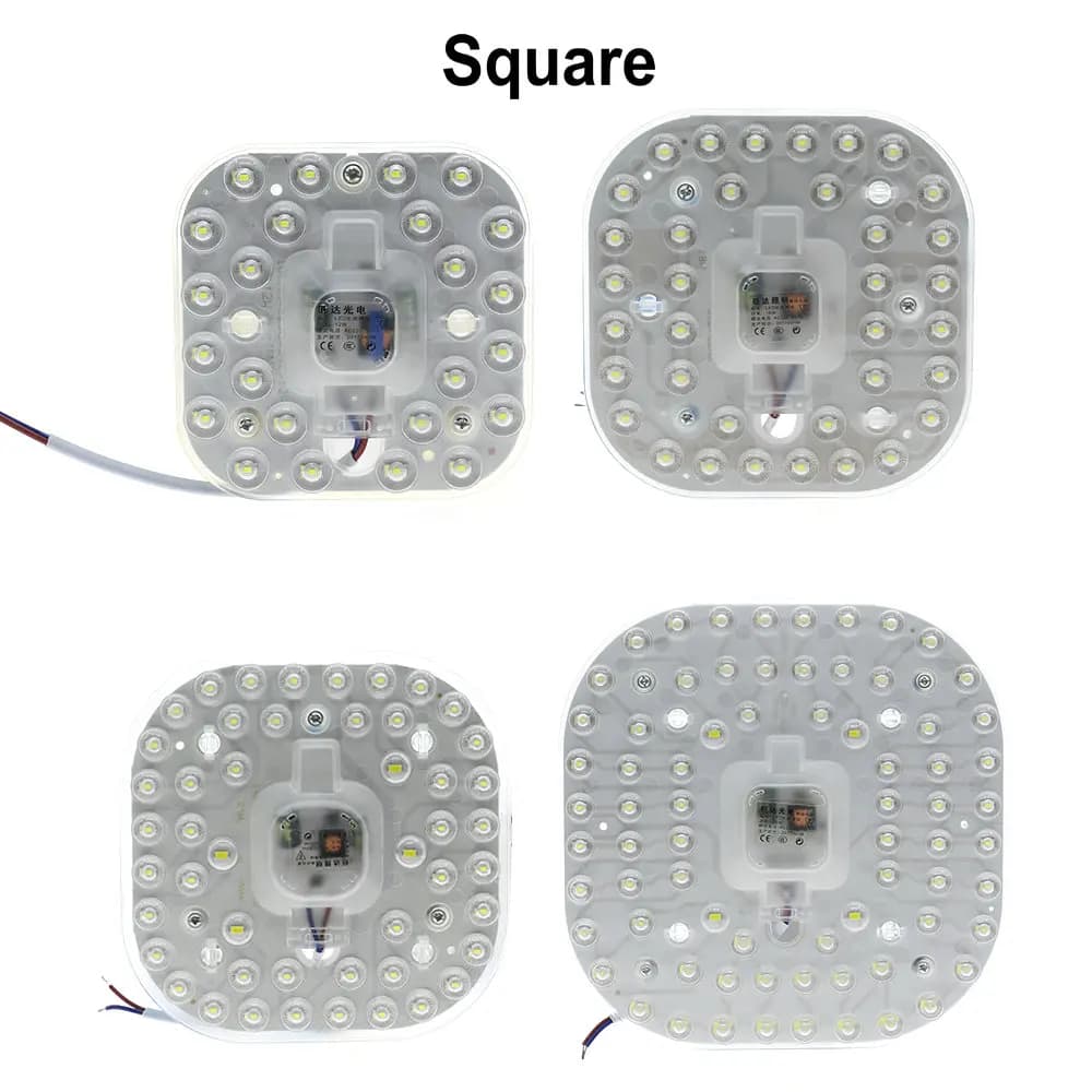Spot lumineux d'intérieur avec panneau haute luminosité, 2835 SMD, ac 220v, 12W, 18W, 24W, 36W, Modu