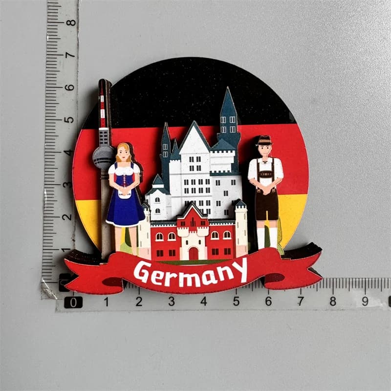 Allemagne ville tourisme autocollantsMainz Berlin Francfort Munchen Dresden Stuttgart Neuschwanstein