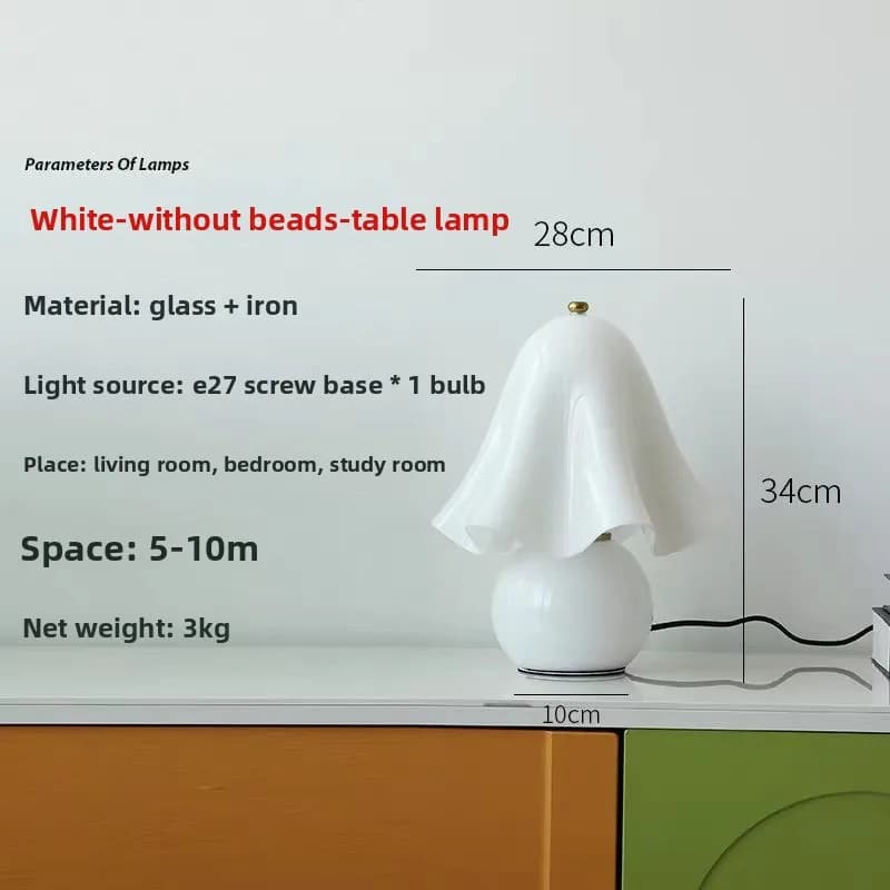 Lampe de table créative en forme de champignon, lampe de chevet LED nordique pour chambre à coucher,