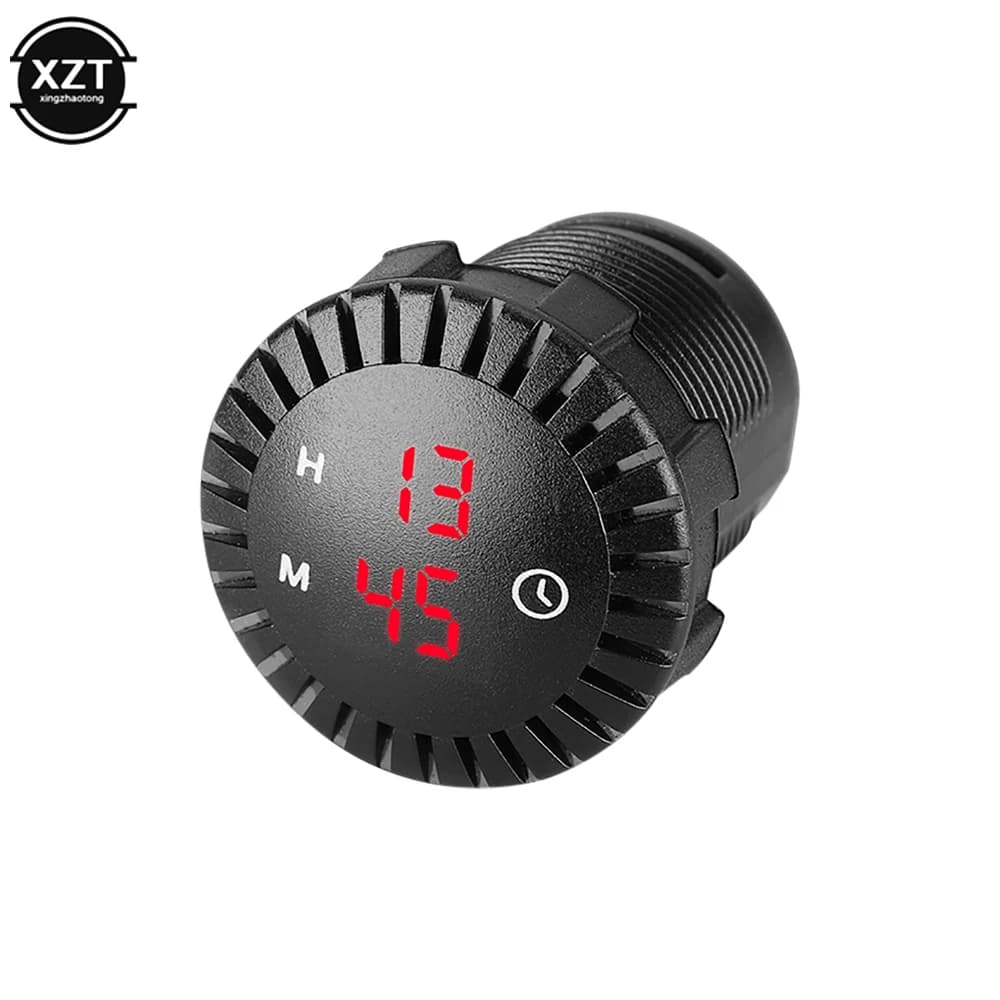 Horloge électronique de panneau de voiture, horloge numérique tactile, affichage LED, étanche, autom