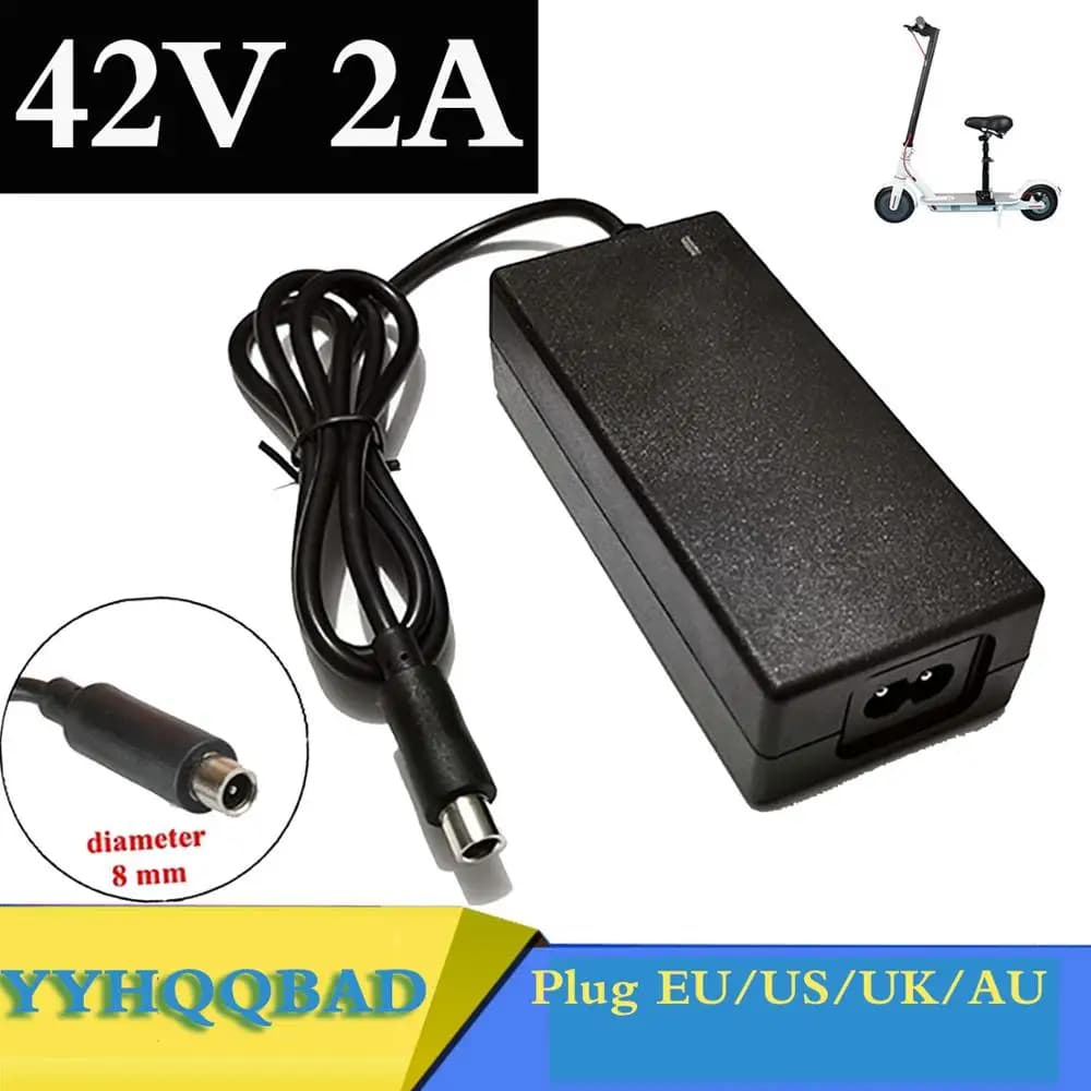 Chargeur de batterie pour Scooter électrique Xiaomi Mijia M365, 42V 2a, adaptateurs d'alimentation, 