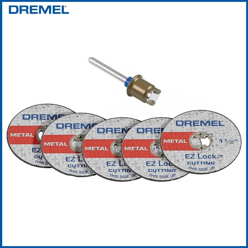 Kit de démarrage Dremel Ez Lock, disques de coupe renforcés en fibre de verre, 1 pièce, mandrin EZHi