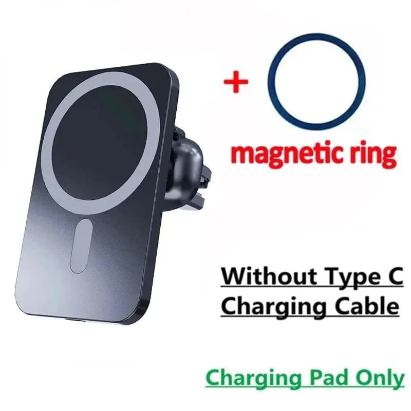 Chargeur de voiture sans fil rapide pour MagSafe iPhone 17 16 15 14 13 12 Pro Max Samsung Xiaomi, su