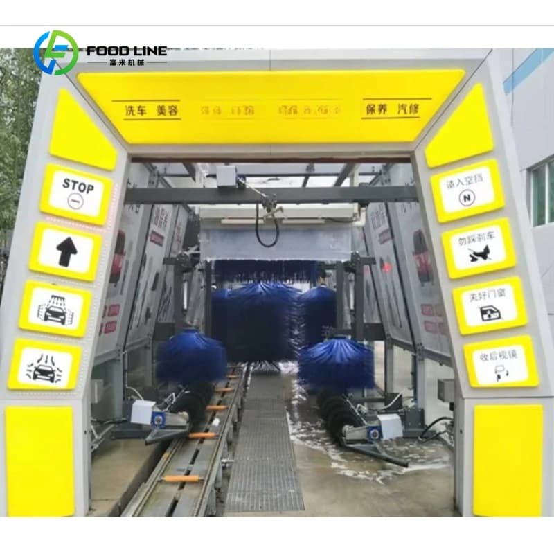 Machine de lavage de voitures entièrement automatique sur mesure, équipement de lavage de voitures c